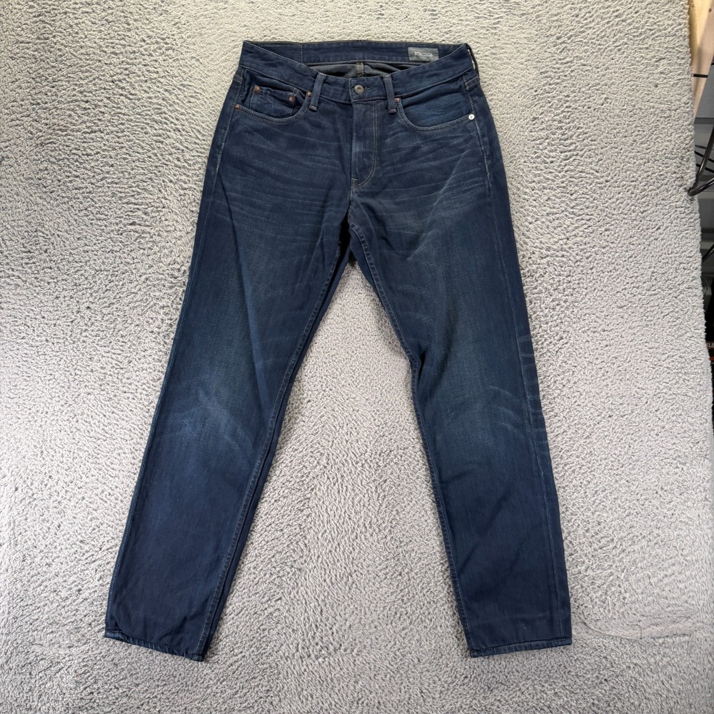 Bonobos Jeans Mens 32x32 Blue Cotton Denim Straight Athletic Fit Faded Stretch
